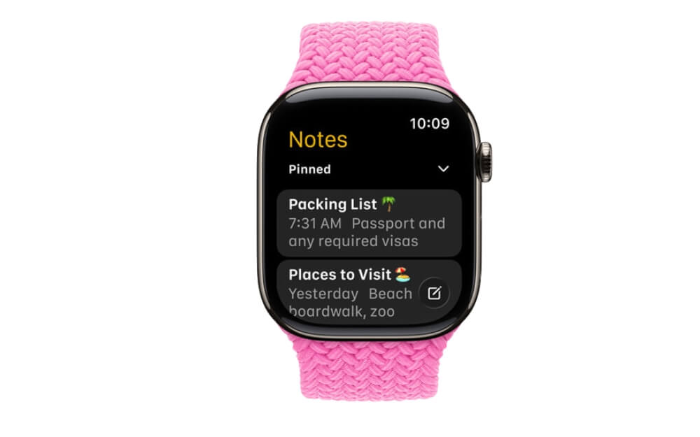 app note su apple watch os 26