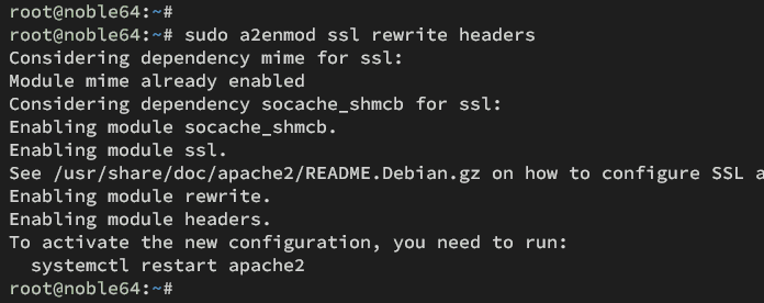 enable modules