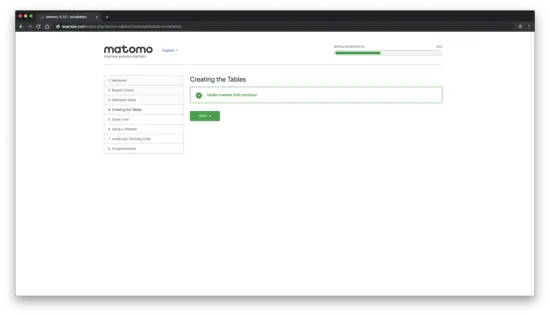 Datenbanktabellen erstellen
