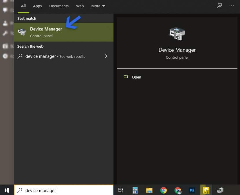 Gestore dispositivi per errore senza audio