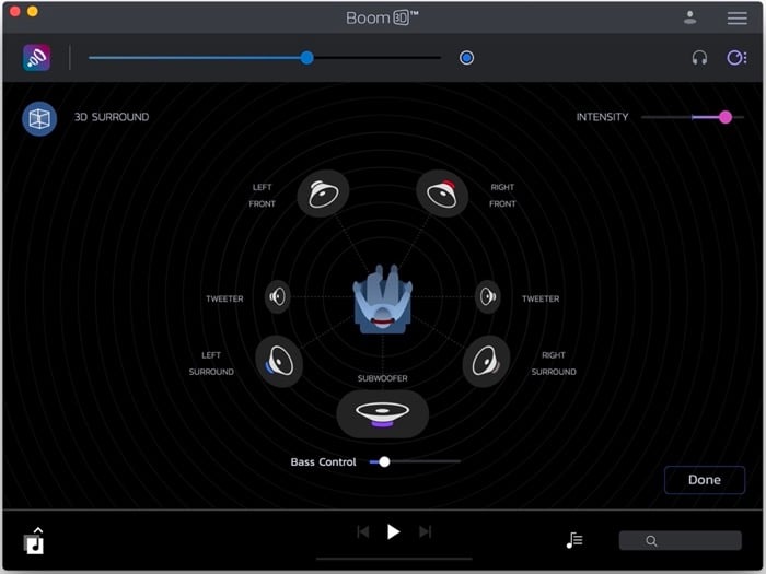 boom 3d surround sound configuration