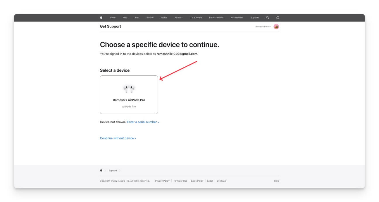 Apple AirPodsサポート