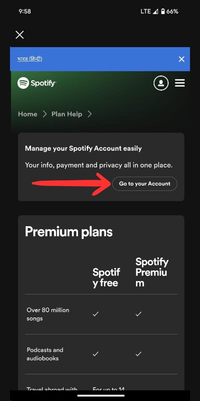 cambia metodo di pagamento spotify su smartphone 7