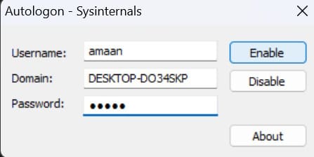 Aktivieren Sie die automatische Anmeldung in Windows 11