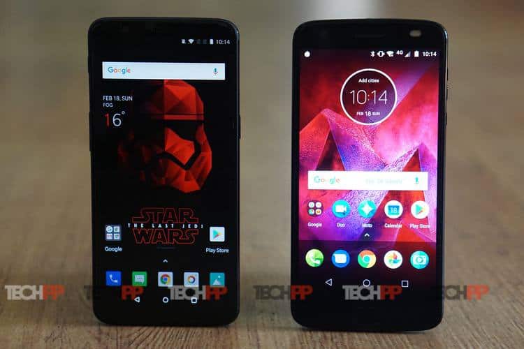 moto z2 force vs oneplus 5t: the force meets the flagship killer - oneplus 5t moto z2 force 7