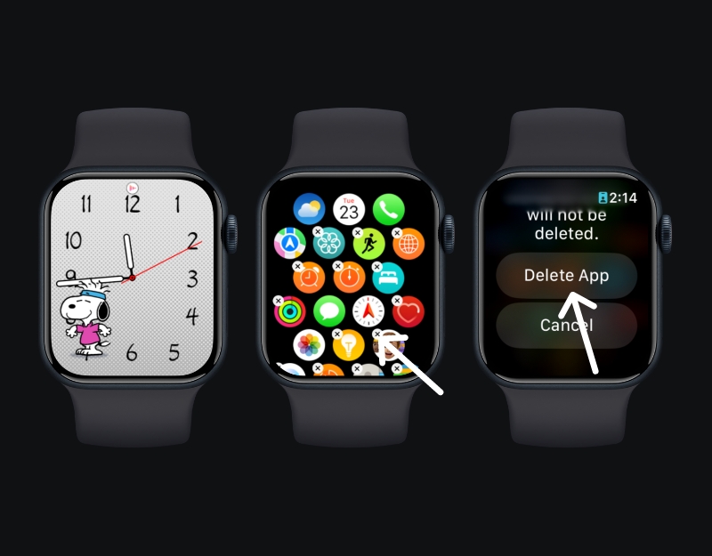 come eliminare app su apple watch
