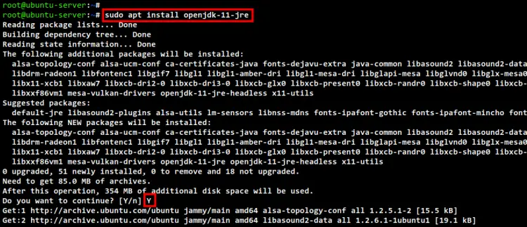 installation de java openjdk