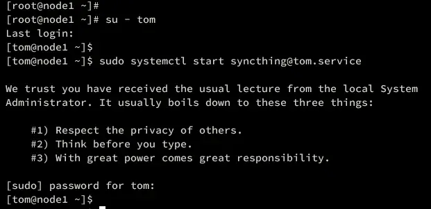 Syncthing initialisieren
