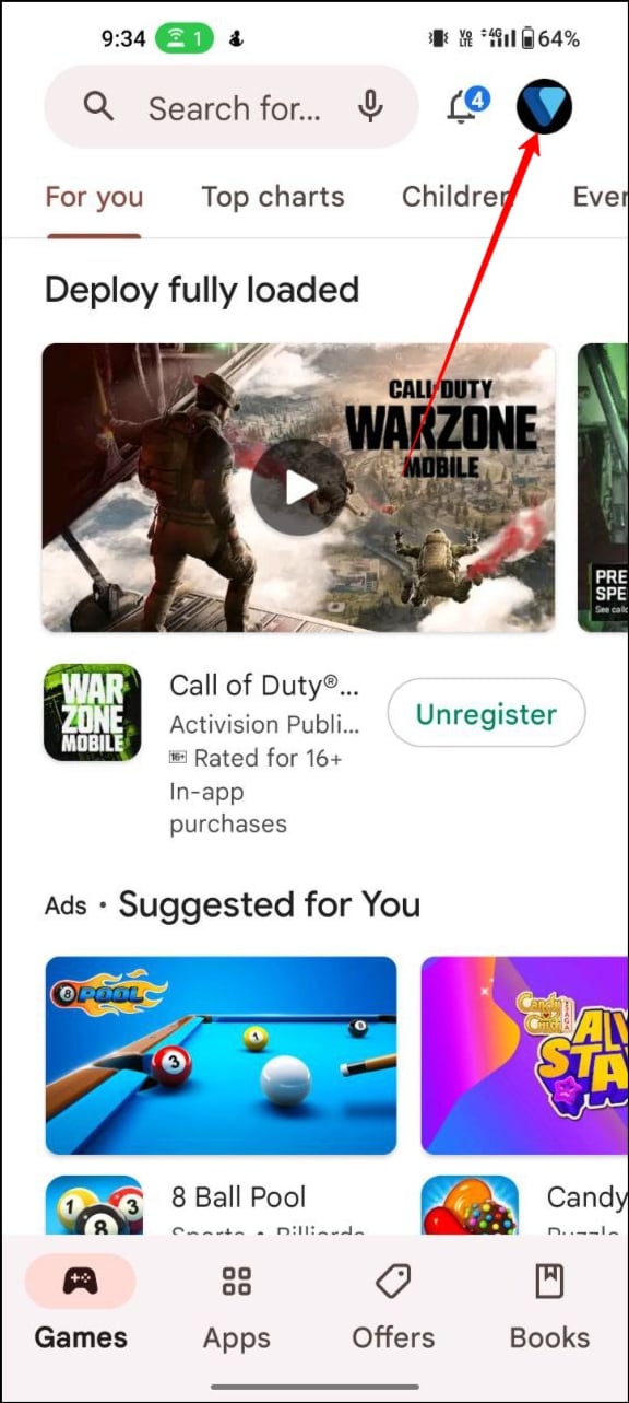 foto profilo play store