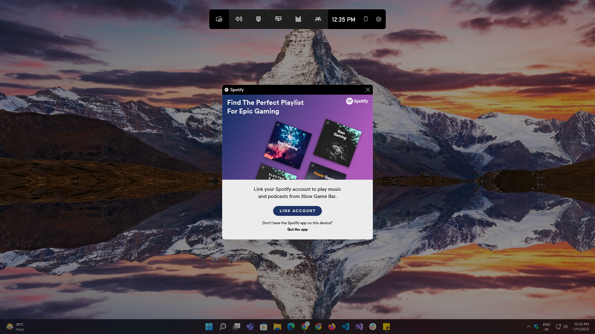 интеграция spotify в игровой панели