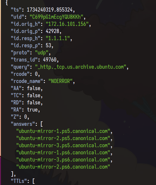 json log parsing with jq