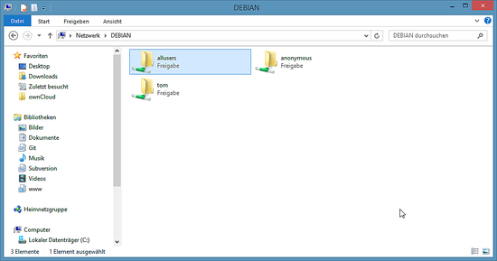 Comparticiones SAMBA en el Explorador de Archivos de Windows