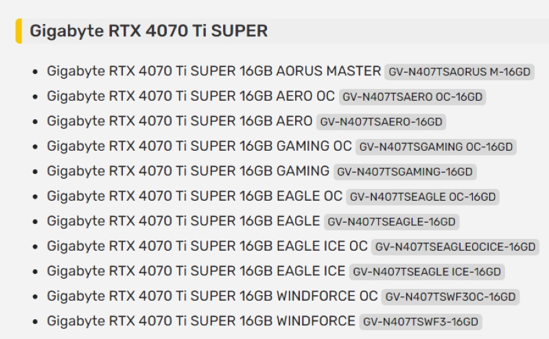 10 geforce rtx 4080 super cards: