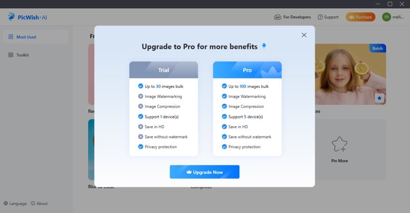 сравнение планов picwish