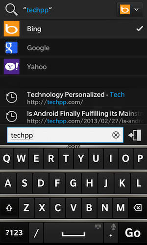 changing the default search engine