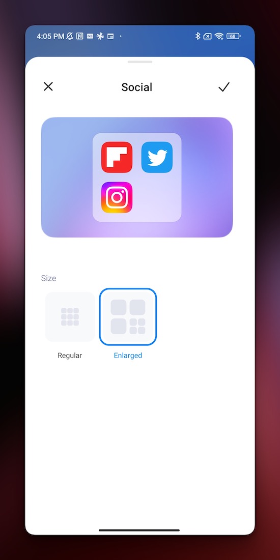 miui 14 enlarged folders