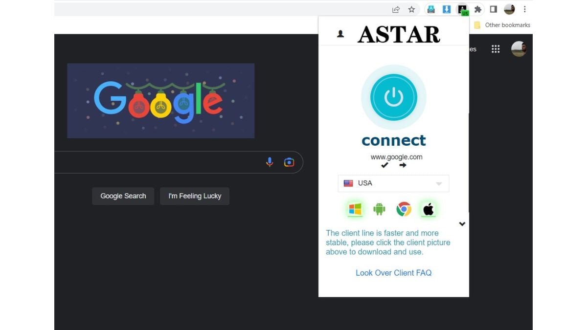 astar vpn erweiterung für chrome