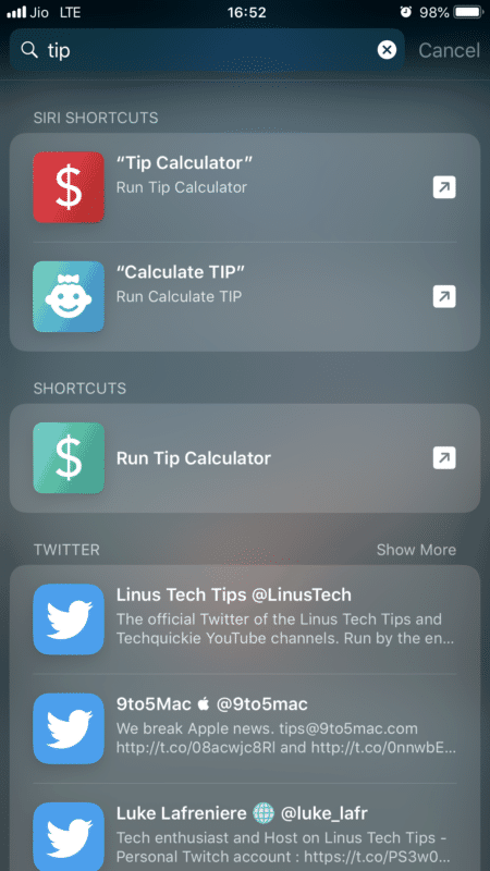Kurzbefehle-App auf iOS: Alles, was Sie wissen müssen - Siri-Kurzbefehle Spotlight 1 e1538154763930