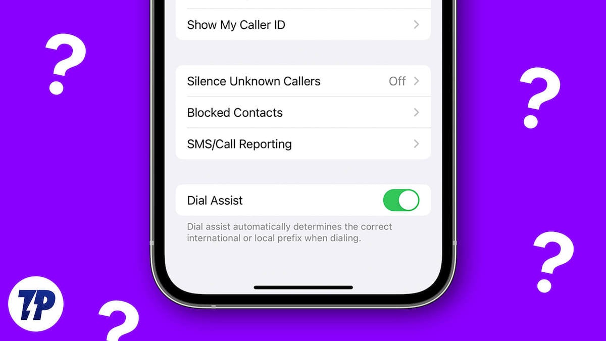 dial assist sur iphone