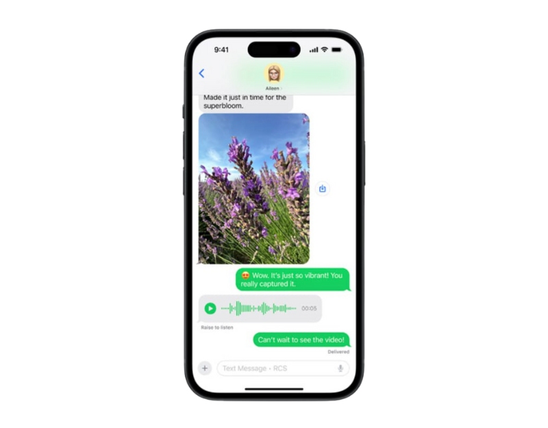 iMessageでのRCSメッセージのサポート