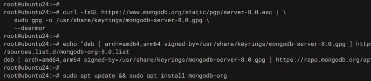 install mongodb