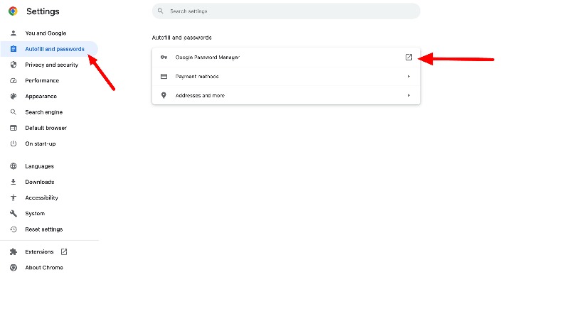 google chromeのgoogleパスワードマネージャー