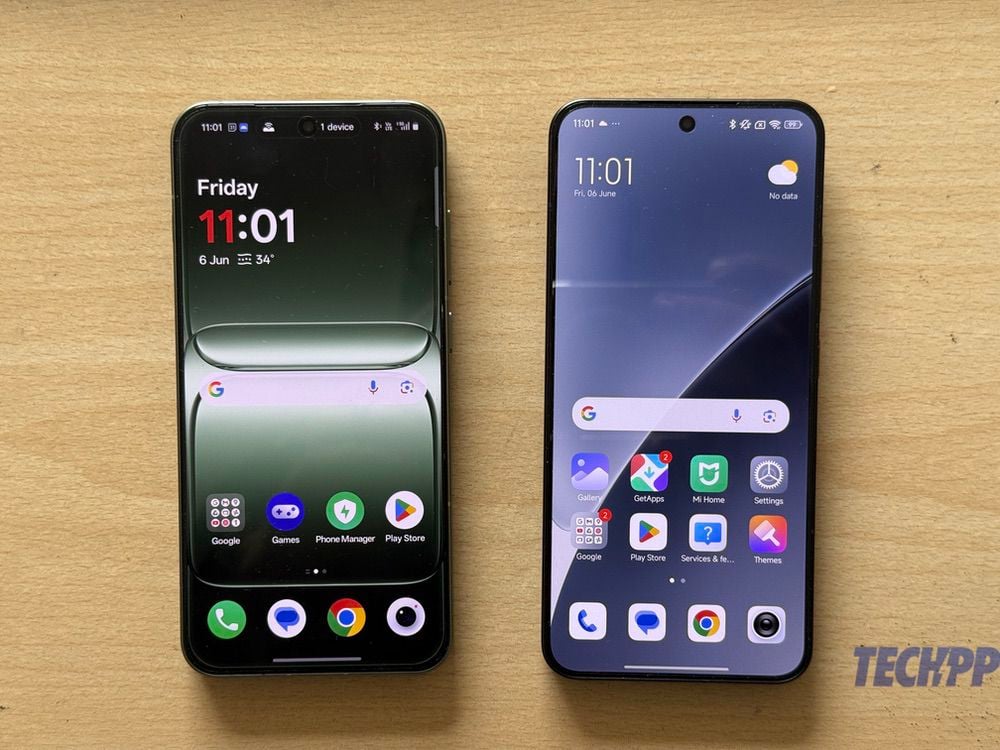 display oneplus 13 vs xiaomi 15