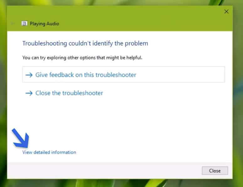 Nessun audio su Windows 10