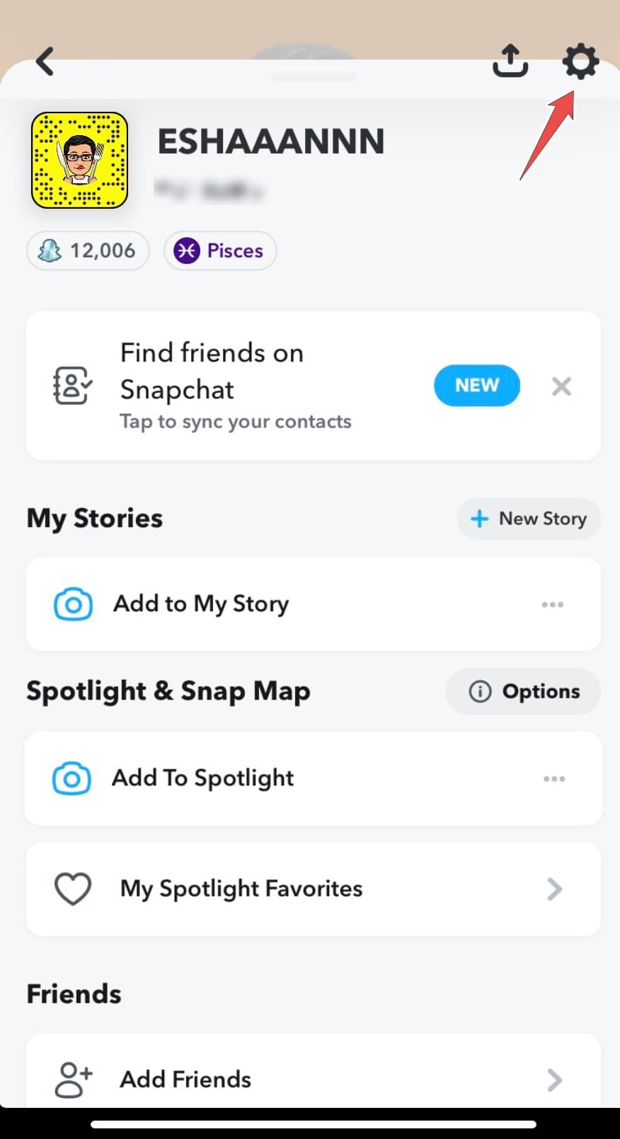 Dunkelmodus in Snapchat auf iOS