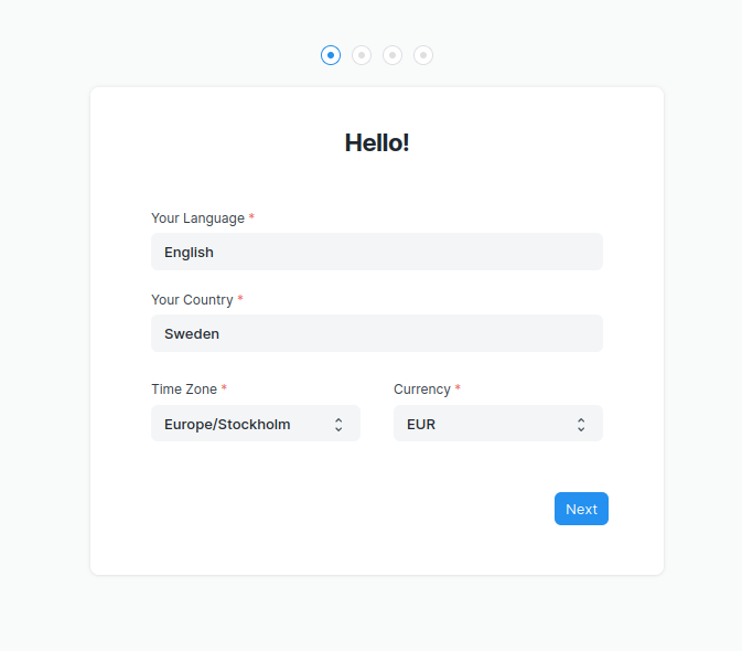 erpnext basic configuration