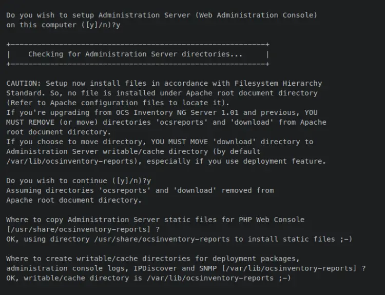 instalar ocsreports
