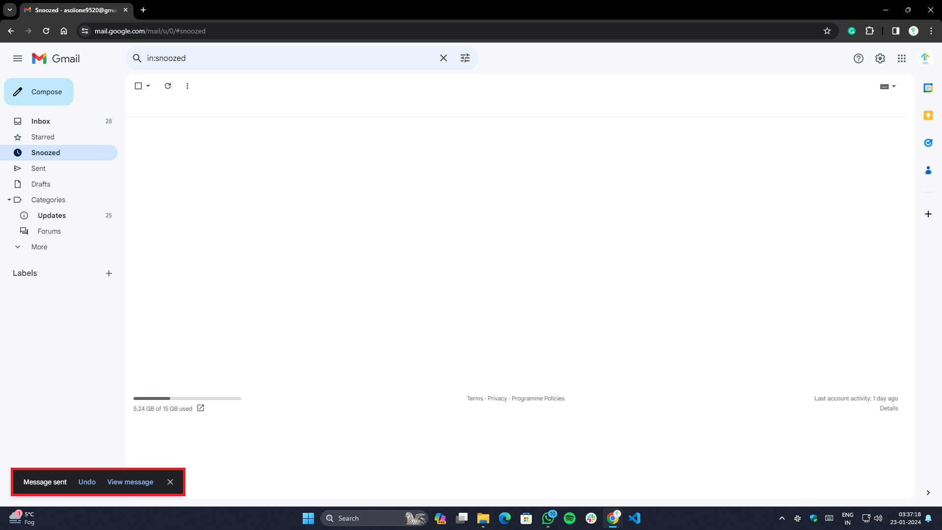 come annullare l'invio di email su outlook e gmail- annullare email su gmail sul web