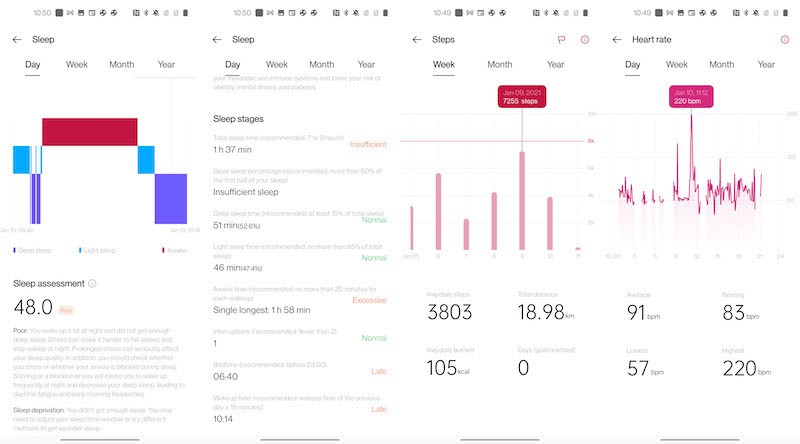oneplus band review: the band looking to rock your fitness world - oneplus band app