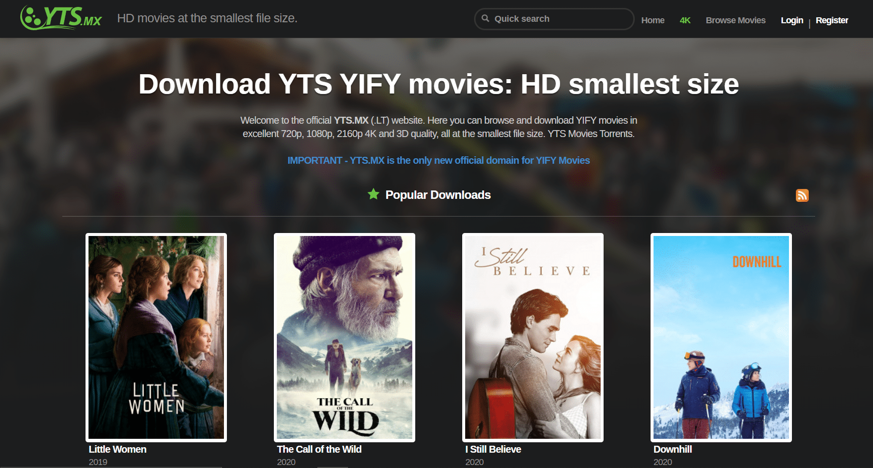 yify как альтернатива putlocker