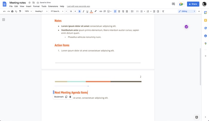 закладка google docs