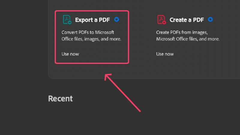 esporta un pdf in adobe