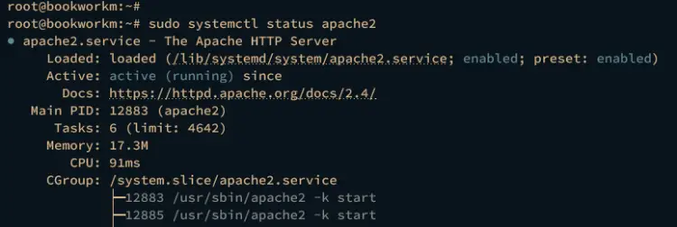 checking apache2