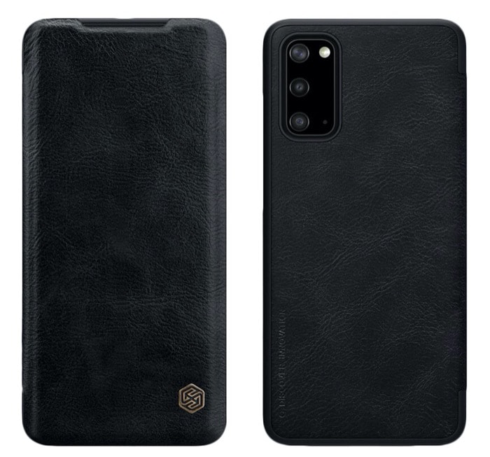 Die besten Hüllen und Cover für Samsung Galaxy S20, S20 Plus und S20 Ultra - Nillkin Qin Leder Flip Hülle