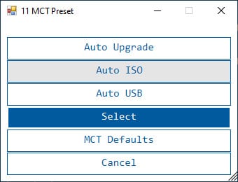 Opção Auto ISO