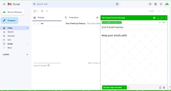 extensão flowcrypt para gmail