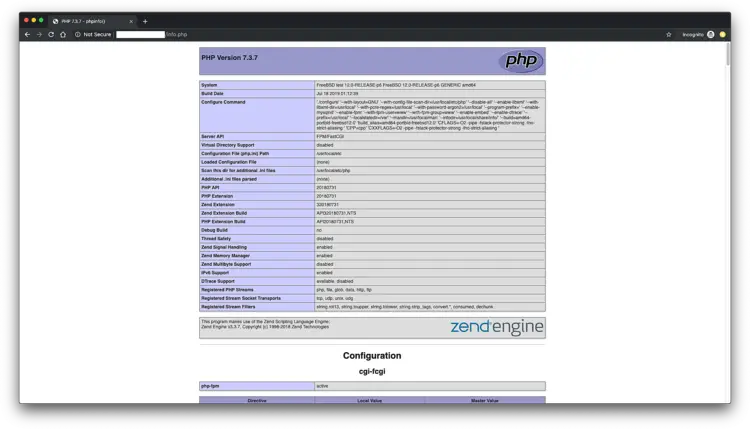 FreeBSD 12のPHP情報
