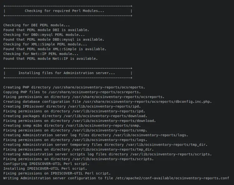 instalar ocsreports
