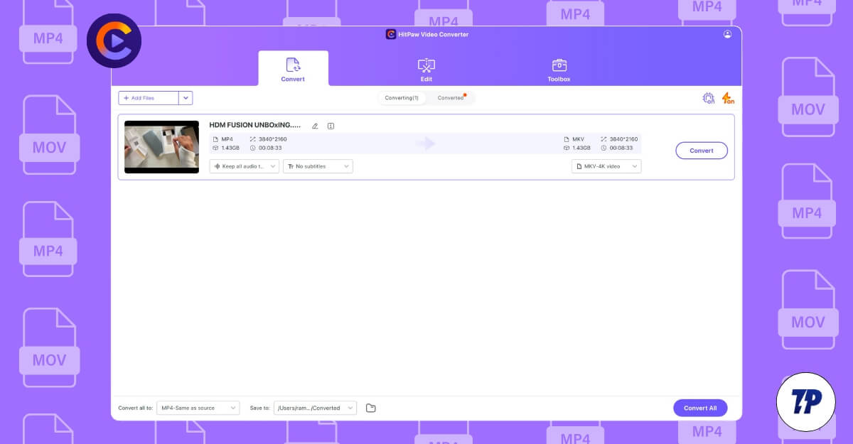 outil de conversion vidéo hitpaw