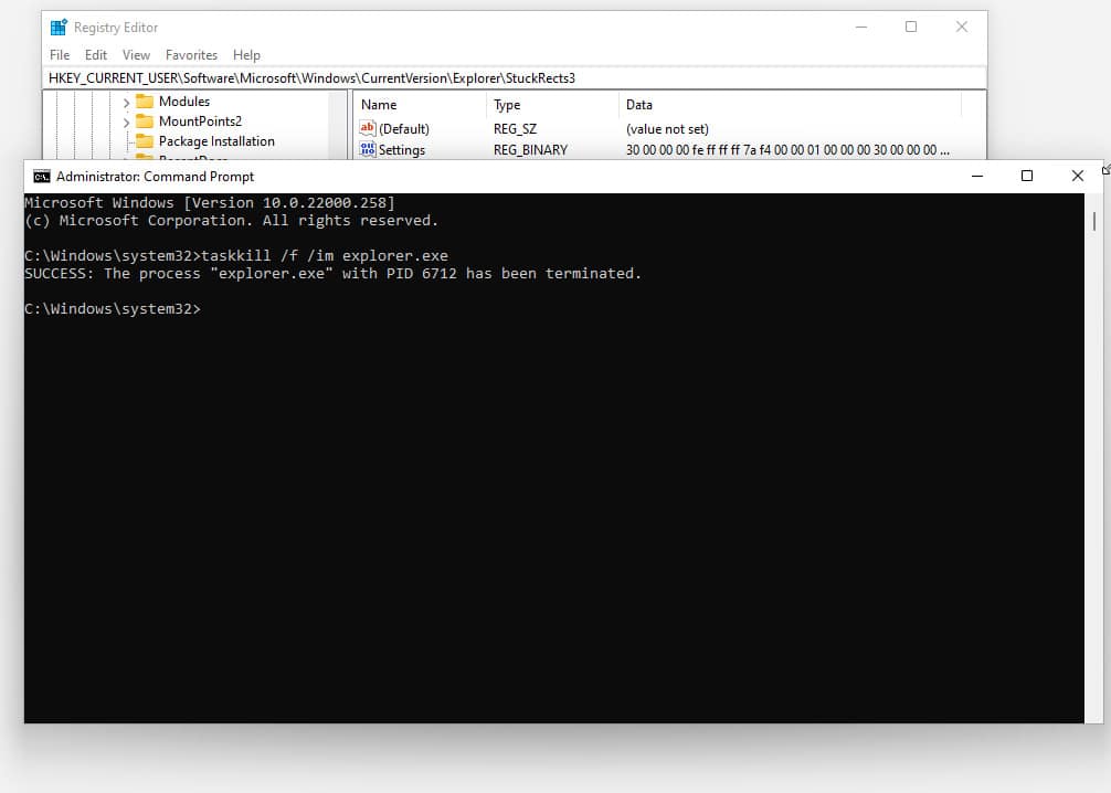 Процесс проводника Windows 11