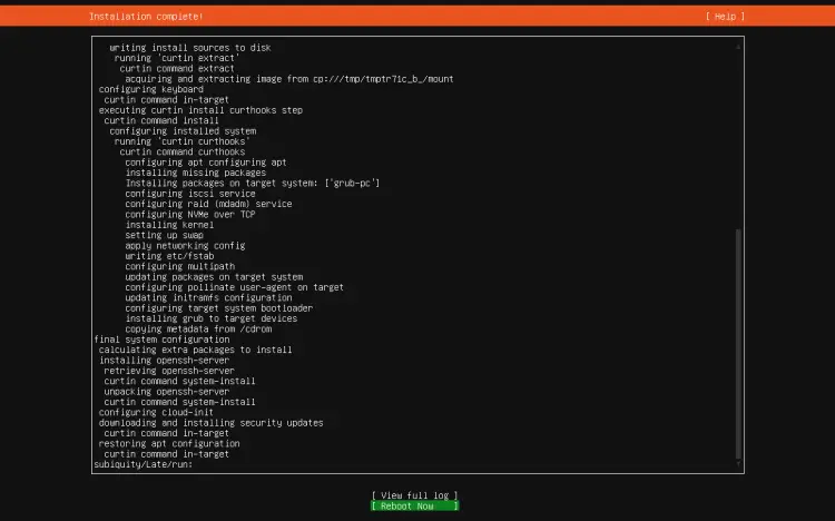 Ubuntu 24.04 Installation ist abgeschlossen