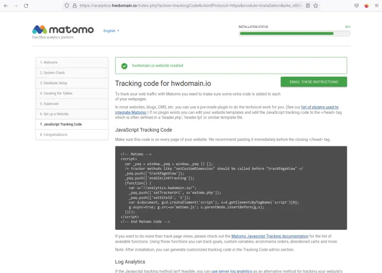 código de seguimiento JavaScript