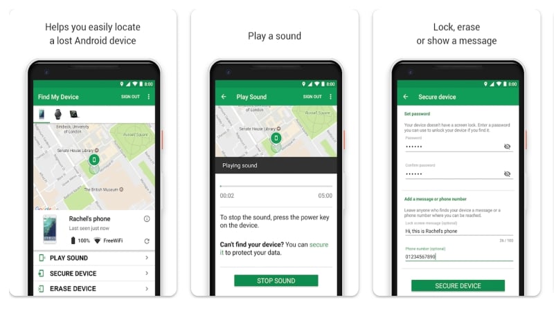 google find my device