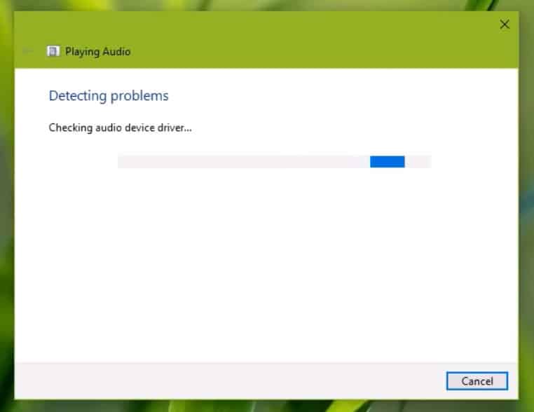 Risolvi il problema audio