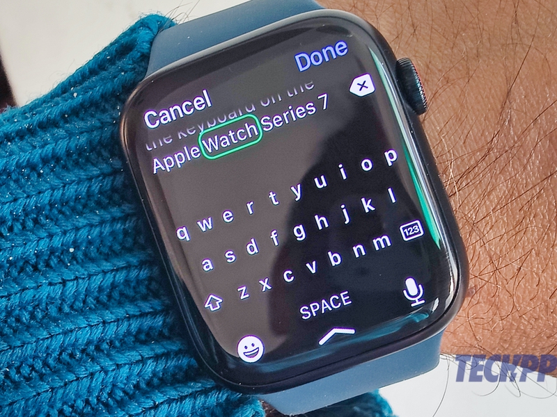 recensione-apple-watch-series-7-tastiera