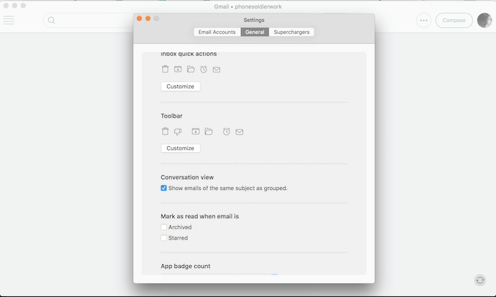 critique de newton mail : le meilleur client de messagerie que vous n'achèterez probablement pas - newton mail paramètres